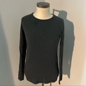 White and Warren Dark Gray Long Sleeve Shirt Size Small